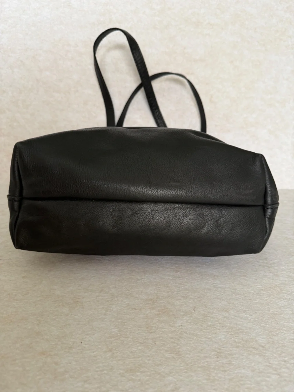 Portland Leather Goods PLG OG Full Size Crossbody Tote FSCB in Pebbled Black EUC